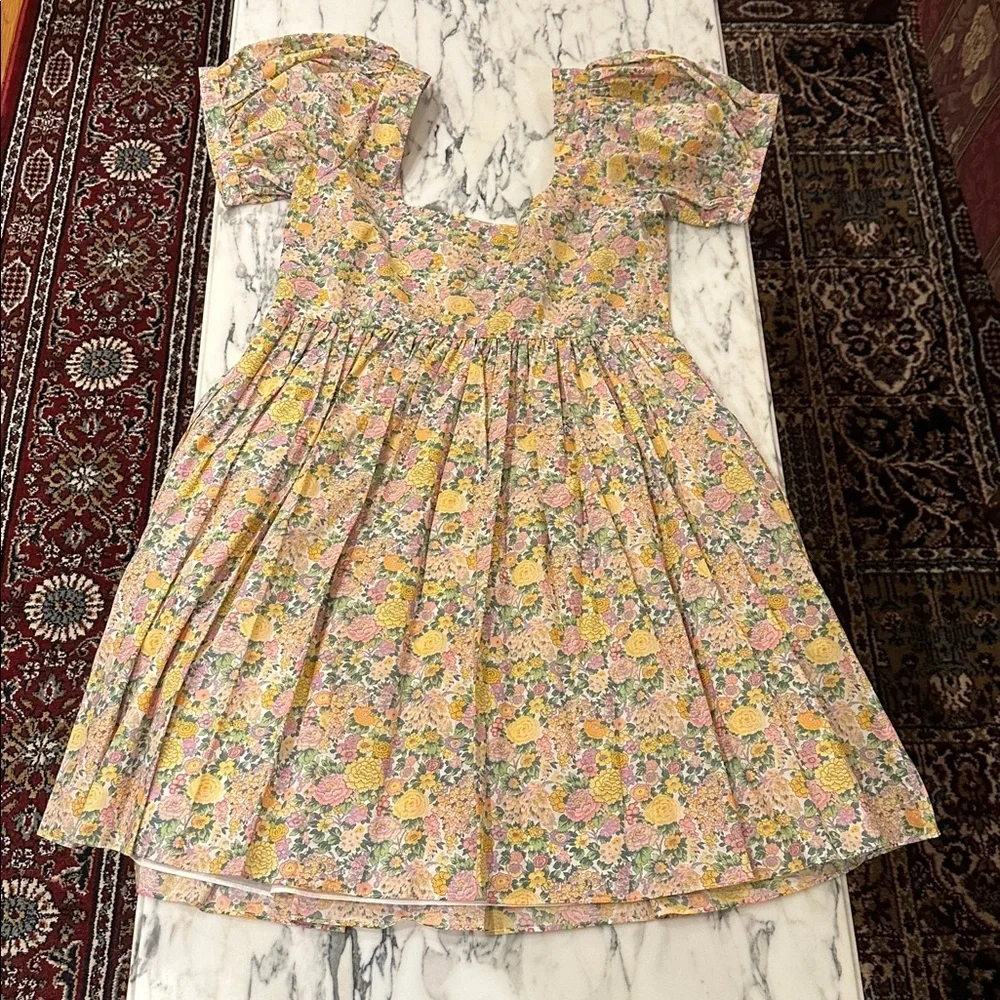LoveShackFancy Raleigh Babydoll Cottagecore Dress Liberty Golden Meadows NWT